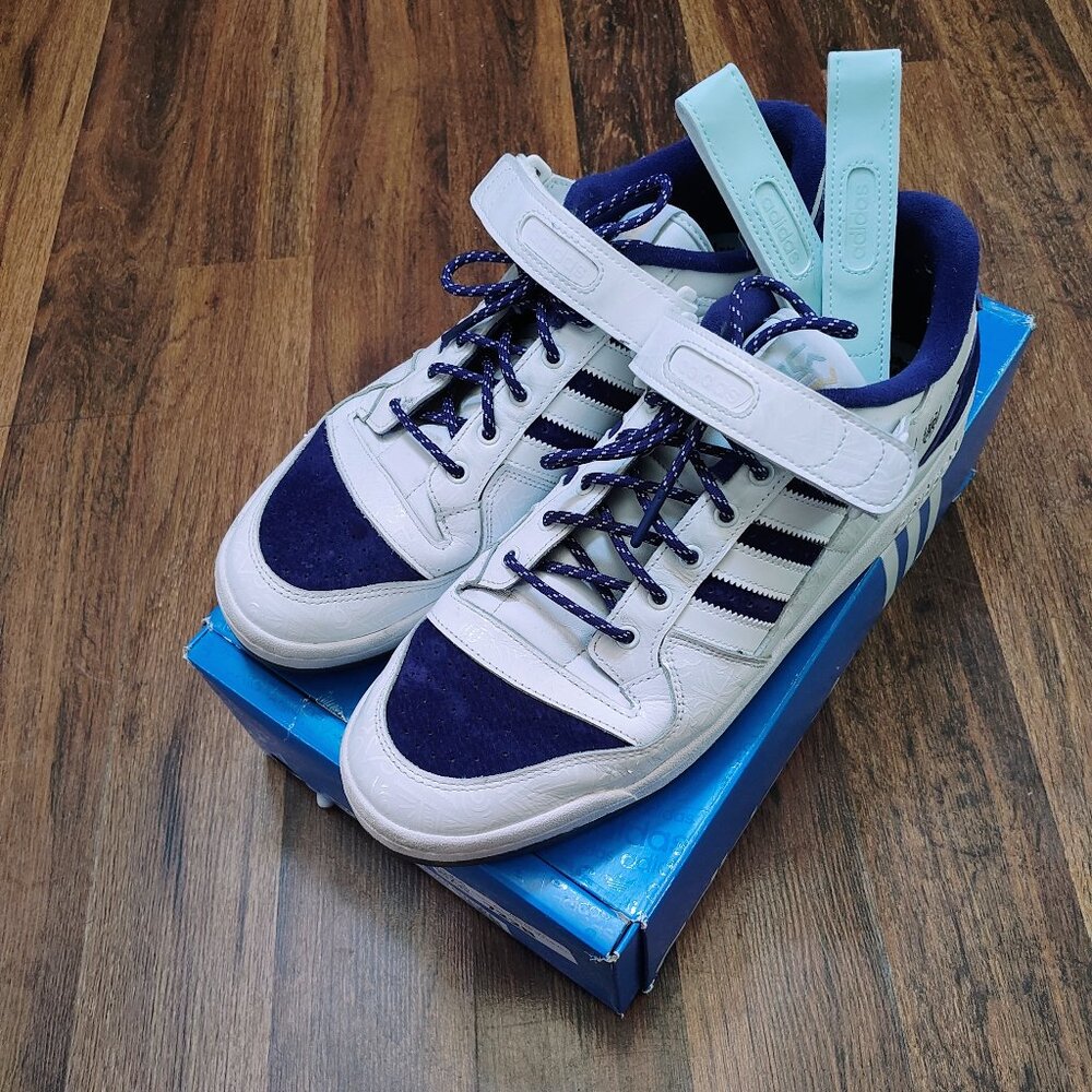 Adidas Forum Low Donovan Mitchell White Purple Mens Size 13 GY8287